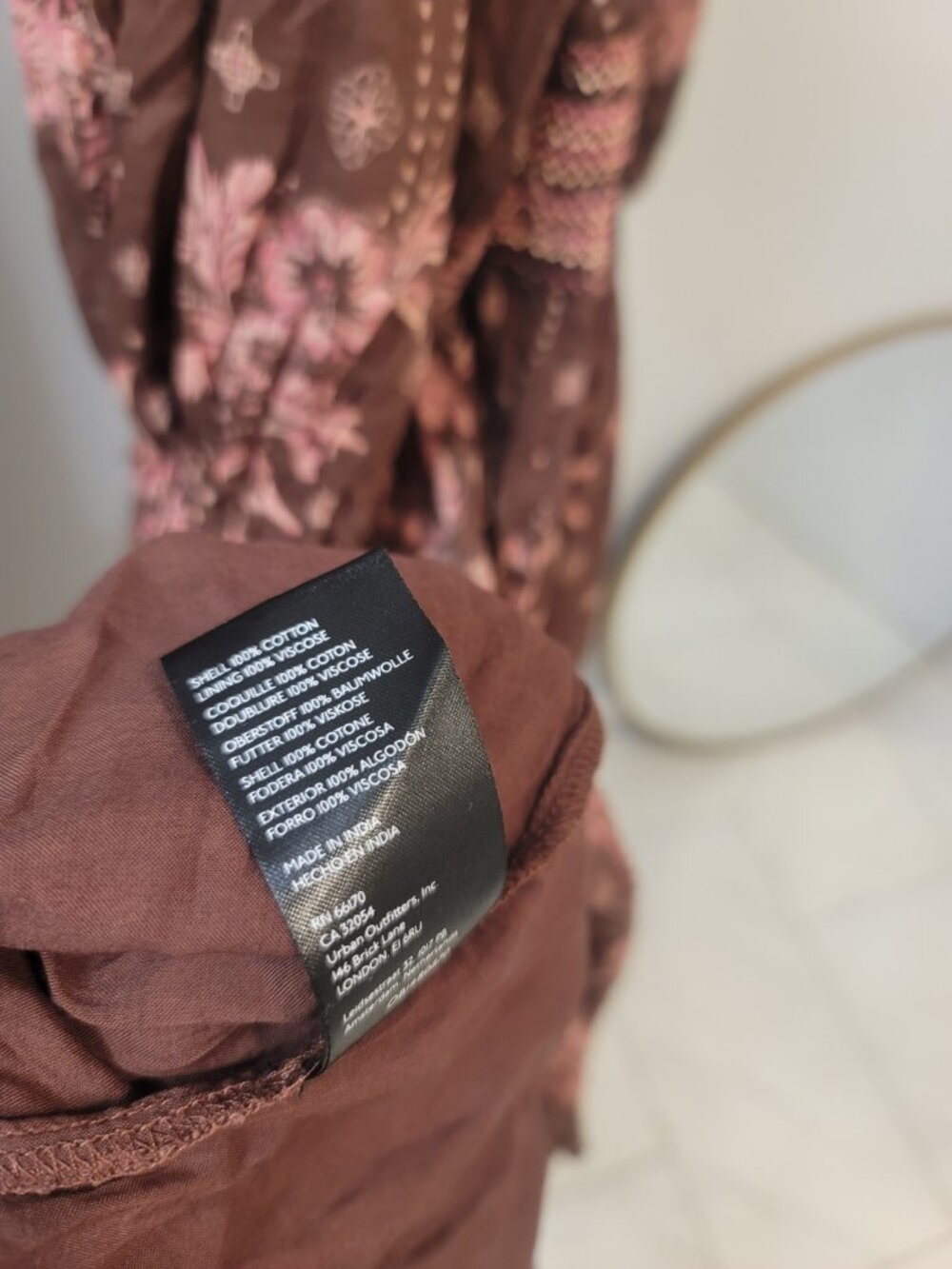 Free People Golden Hour Maxi Dress Size S Chocolate Brown - Picture 8 of 9